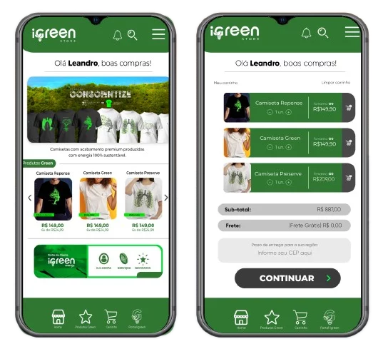 Conexão iGreen Store