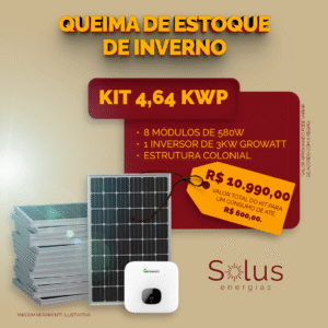 Kit Gerador Solar 548kWh/Mês