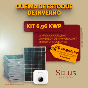 Kit Gerador Solar 800kWh/Mês