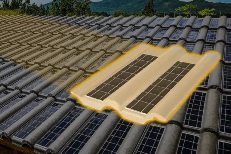 Telhas solares com vida útil de 30 anos
