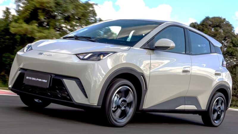 BYD Dolphin Mini, o carro elétrico mais vendido no mercado brasileiro em maio
