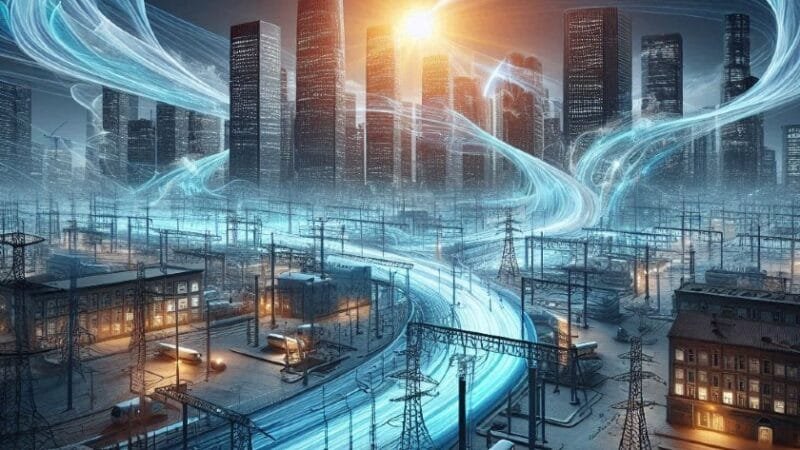 inversão de fluxo na transmissão da rede elétrica urbana