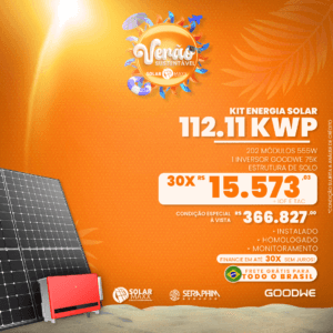 Kit Usina de Solo 112 kWp