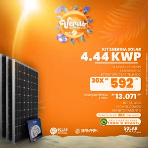 Kit Gerador Solar 548kWh/Mês