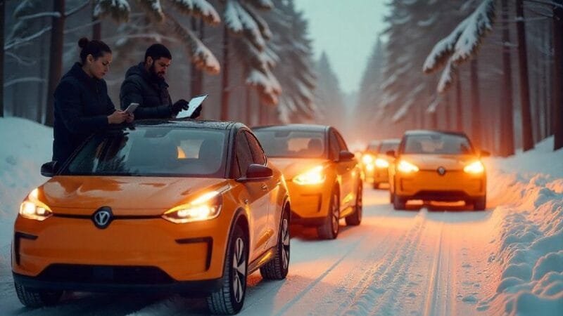 Testes de carros Elétricos no frio com revelações surpreendentes Testes de carros Elétricos no frio com revelações surpreendentes