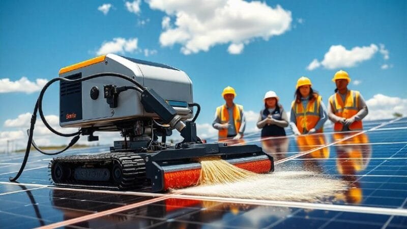 Força Robótica na Limpeza de Painéis Solares capta R$ 1 Milhão