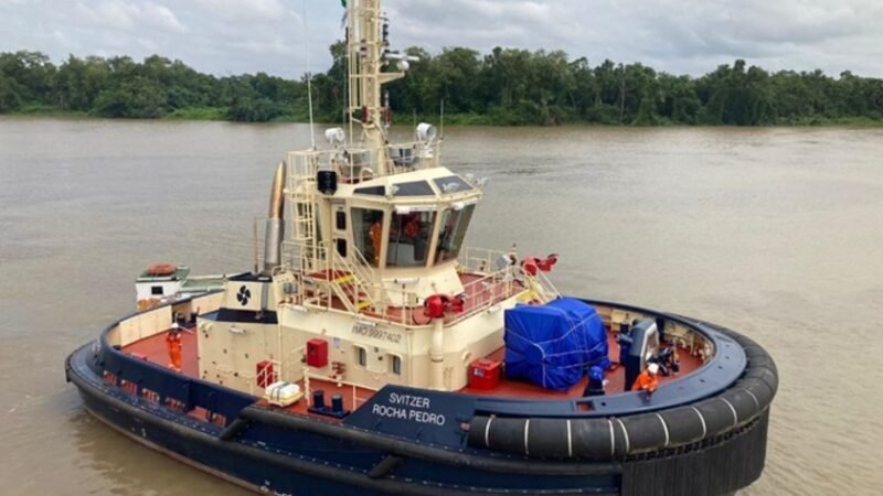 Rebocador alimentado em Porto eletrificado por energia limpa Rebocador alimentado em Porto eletrificado por energia limpa