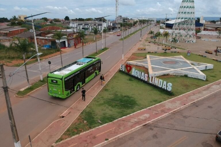 BYD testa ônibus 100 elétrico em Águas Lindas de Goiás - GO