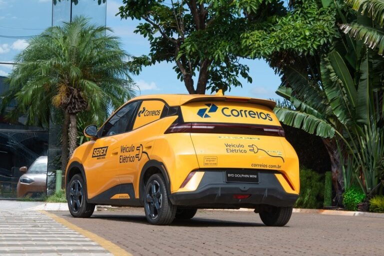 Correios recebem para teste o primeiro veículo elétrico BYD Dolphin Mini Cargo