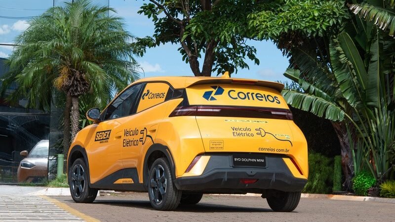 Correios recebem para teste o primeiro veículo elétrico BYD Dolphin Mini Cargo