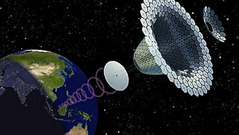 Energia Solar transmitida do espaço para terra via micro-ondas Energia Solar transmitida do espaço para terra via micro-ondas