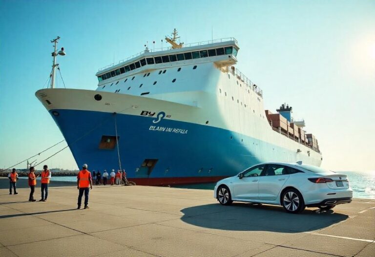 Maior navio de carros do mundo vai chegar ao Brasil pelas mãos da BYD