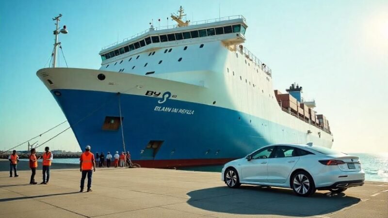 Maior navio de carros do mundo vai chegar ao Brasil pelas mãos da BYD