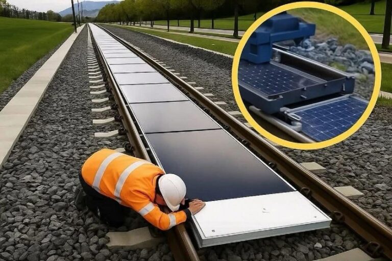 Suiça transforma trilhos de trem em usinas de energia solar
