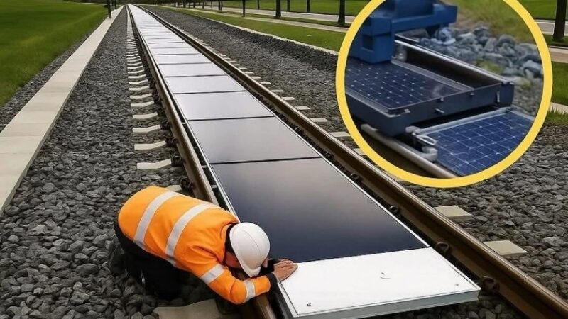 Suiça transforma trilhos de trem em usinas de energia solar Suiça transforma trilhos de trem em usinas de energia solar