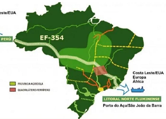 Brasil e China planejam conexão ferroviária Brasil-Peru