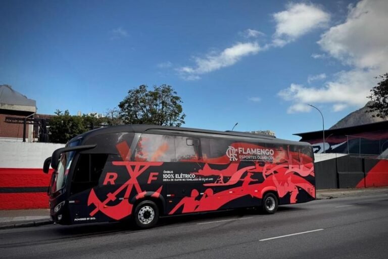 Flamengo é o 1º clube do Brasil a adotar ônibus elétrico com tecnologia BYD