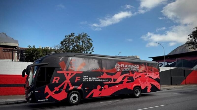 Flamengo é o 1º clube do Brasil a adotar ônibus elétrico com tecnologia BYD