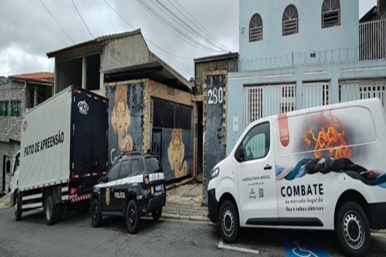 Operação em Ferraz de Vasconcelos combate mercado ilegal de fios e cabos elétricos