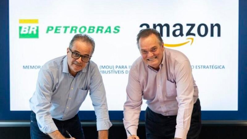 Amazon Brasil e Petrobras anunciam iniciativa de colaboração estratégica para combustíveis de baixo carbono Amazon Brasil e Petrobras anunciam iniciativa de colaboração estratégica para combustíveis de baixo carbono