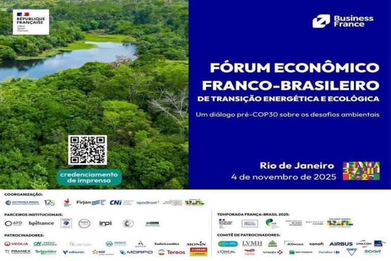 Fórum Econômico França-Brasil discute transição energética e ecológica no Rio de Janeiro às vésperas da COP30