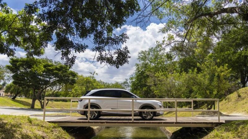 Hyundai expõe NEXO, veículo movido a célula de combustível, no 4º Congresso Brasileiro do Hidrogênio Hyundai expõe NEXO, veículo movido a célula de combustível, no 4º Congresso Brasileiro do Hidrogênio