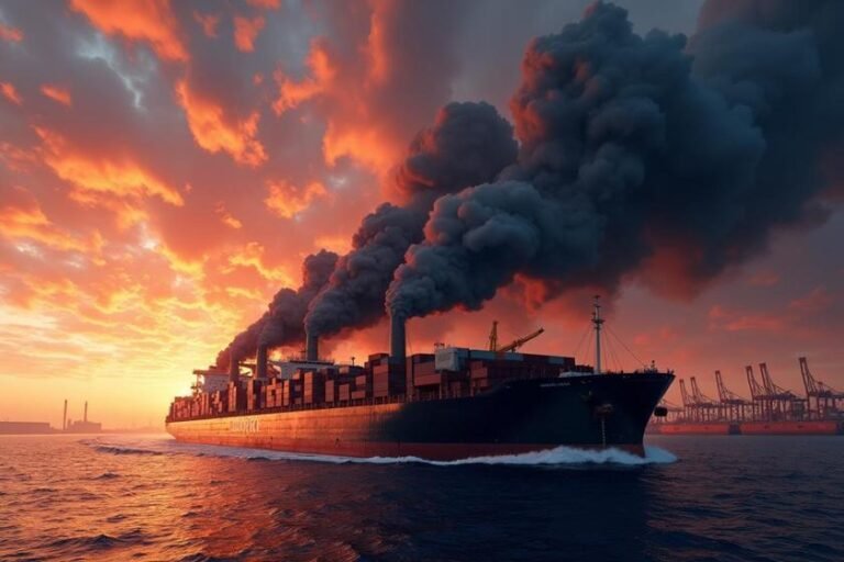 O Paradoxo do Carbono: Tensões Comerciais Disparam Emissões de Navios em 2024