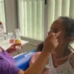 Perucas do Bem no Hospital Universitario nesta segunda-feira