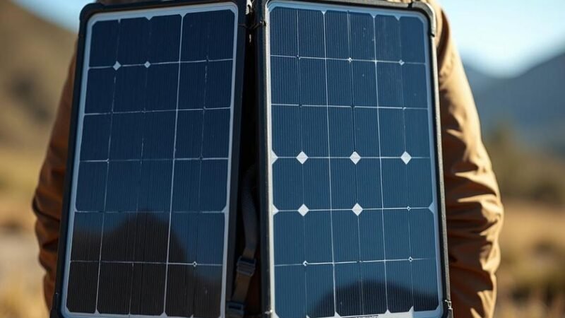 Análise Comparativa: Células Solares Monocristalinas versus Policristalinas para Aplicações Portáteis