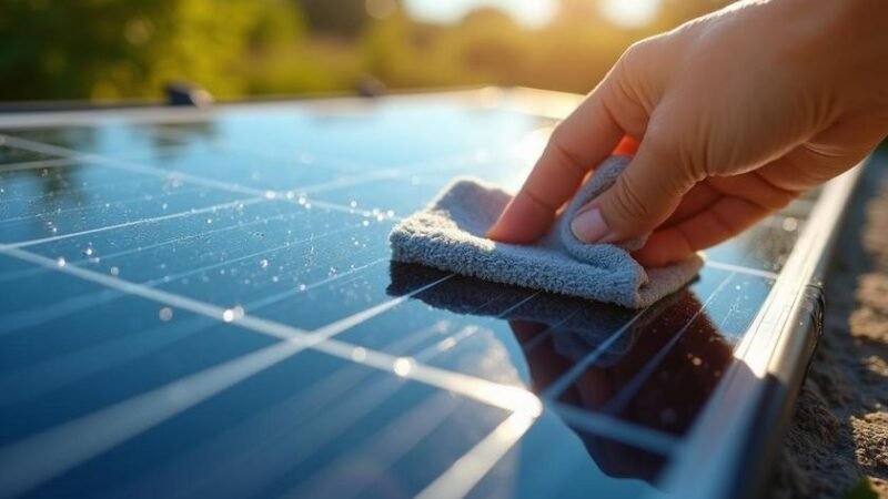 Análise de Mercado e Diretrizes para Limpeza de Painéis Solares Portáteis