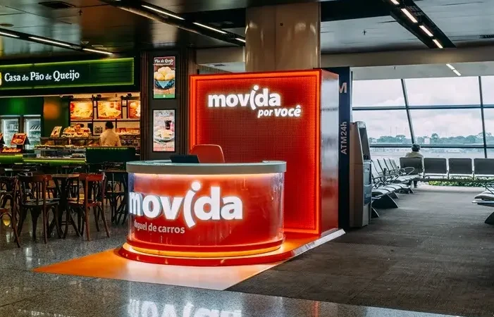 Empresa de aluguel de carros instala posto de atendimento no aeroporto