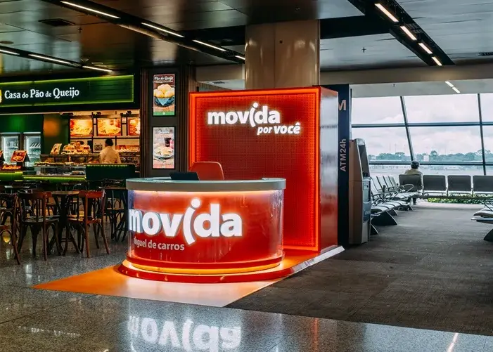 Empresa de aluguel de carros instala posto de atendimento no aeroporto