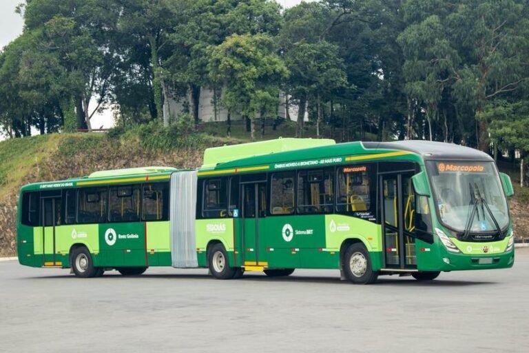 Goiás terá os primeiros ônibus articulados movidos a biometano do Brasil