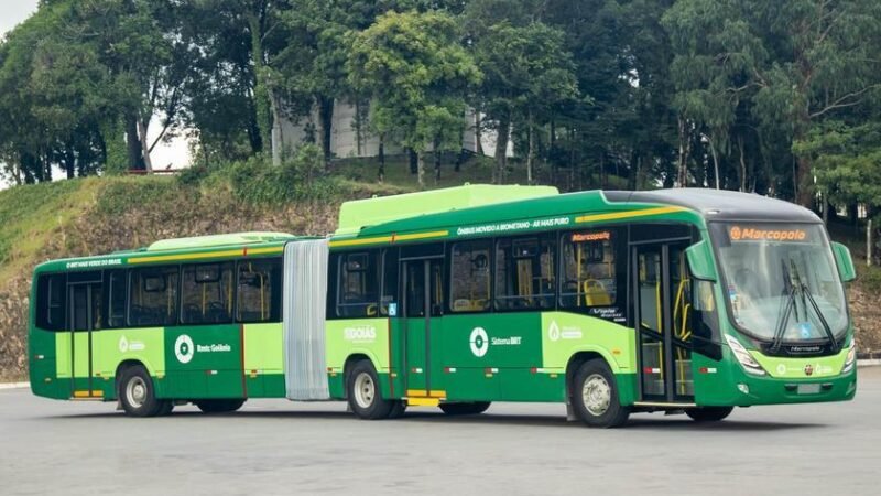 Goiás terá os primeiros ônibus articulados movidos a biometano do Brasil