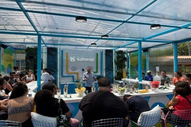 Sabesp abre bar de água pop-up no Parque Ibirapuera para comemorar Dia Mundial da Água