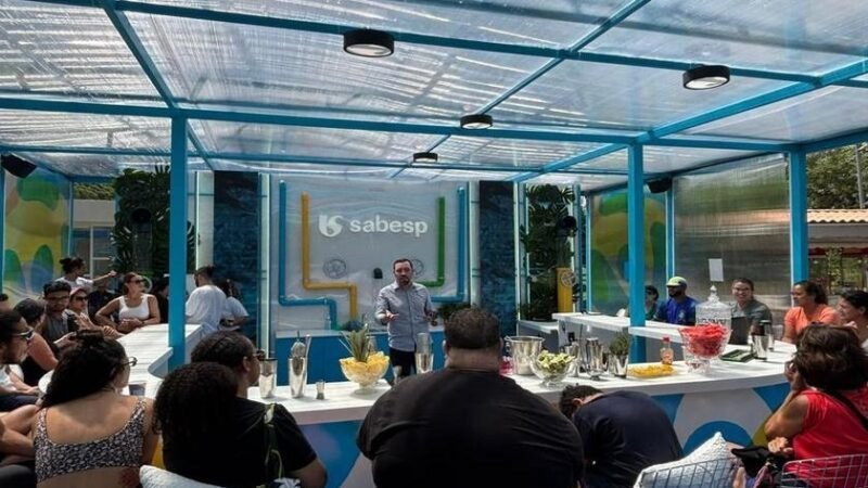 Sabesp abre bar de água pop-up no Parque Ibirapuera para comemorar Dia Mundial da Água
