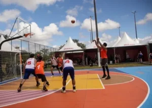 Quadras esportivas renascentes no coração do Parque da Cidade