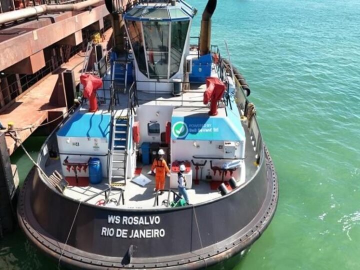 Wilson Sons, Ferroport e Vast fazem parceria estratégica para teste pioneiro de biocombustível da Be8 em rebocador no Porto do Açu