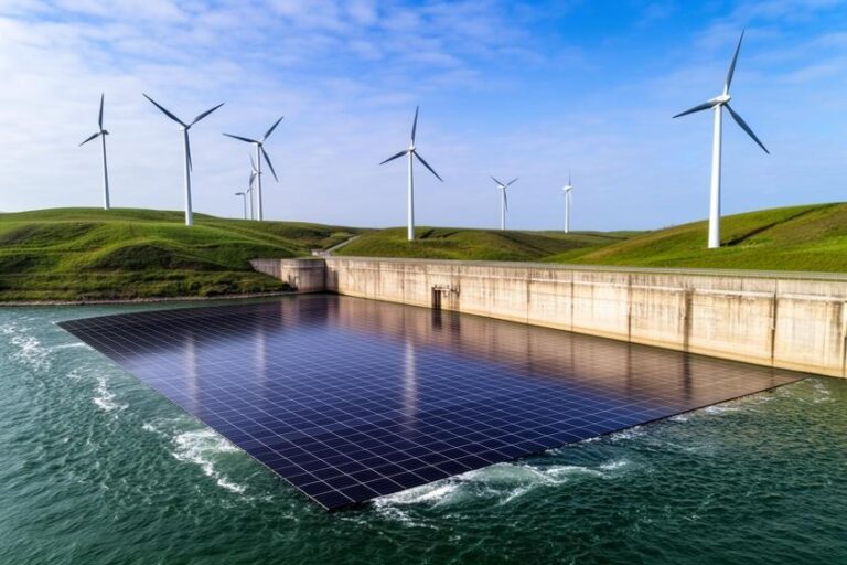 Usinas Hidrelétricas Híbridas com Painéis Solares e Turbinas Eólicas Dobram Produção de Energia Renovável
