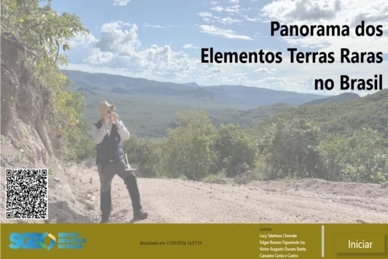 Novo dashboard do Serviço Geológico do Brasil apresenta panorama sobre terras raras no país