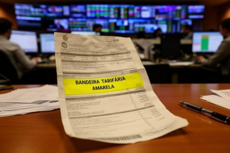 Bandeira amarela alerta para aumento nos custos de energia nas contas de luz em maio