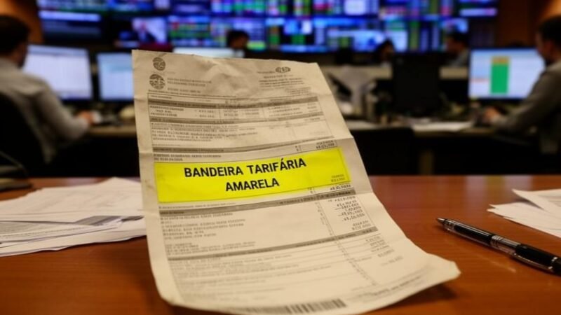 Bandeira amarela alerta para aumento nos custos de energia nas contas de luz em maio