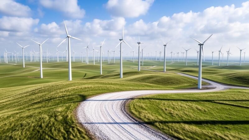 Capacidade eólica global cresce 40% e bate recorde com 165 GW em 2025
