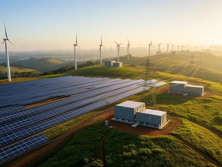 Energia renovável no Brasil pressiona por baterias e redes inteligentes Energia renovável no Brasil pressiona por baterias e redes inteligentes