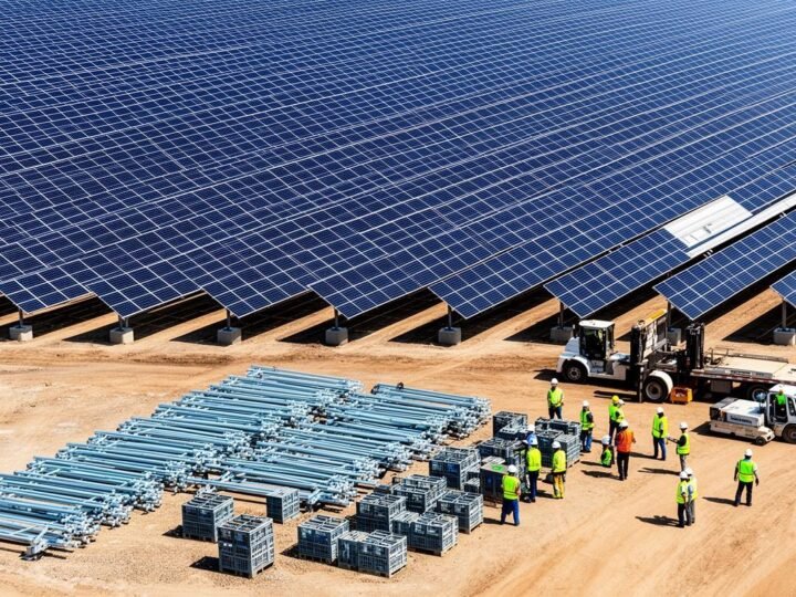Suprimentos garantem sincronização e sucesso em obras solares