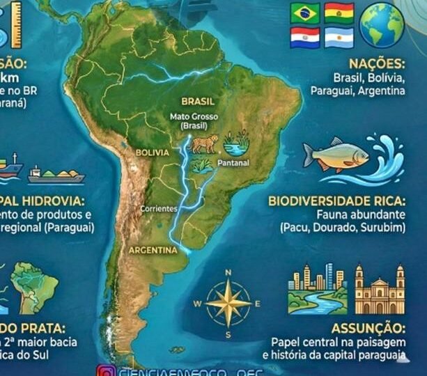 Brasil, Paraguai e Bolívia buscam consenso para projeto de navegação fluvial