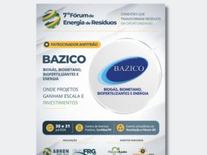 BAZICO assume patrocínio anfitrião do 7º Fórum de Energia de Resíduos em Curitiba