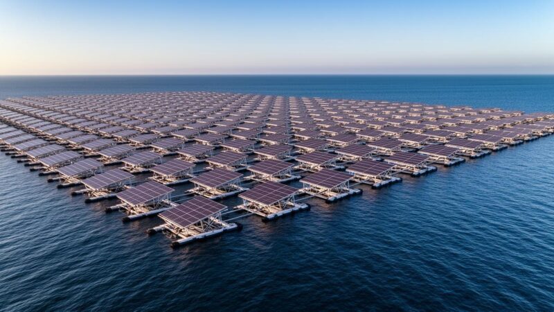 China Desponta com Usina Solar Marítima de 1 GW