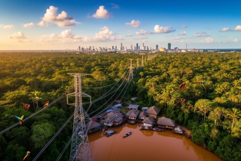 Novas linhas de transmissão levam energia limpa a 60 mil habitantes no Pará