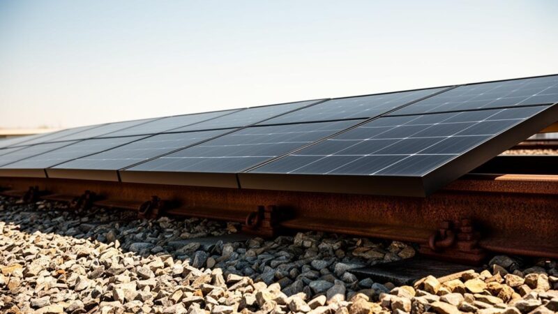 Startup suíça testa instalação de paineis solares removíveis em trilhos de ferrovias